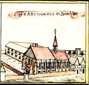 Franciscaner in Namslau - Klasztor Franciszkanw, widok oglny